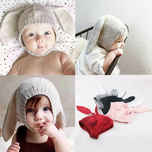 Eriso Toddler Girl Winter Bunny Hat Knit Rabbit Beanie Cap for Baby Eriso Toddler Girl Winter Bunny Hat Knit Rabbit Beanie Cap for Baby